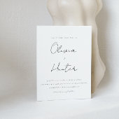 Minimalistische QR-code Uitnodiging tot bruiloft