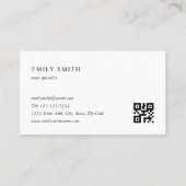 Minimalistische QR-code Visitekaartje (Achterkant)