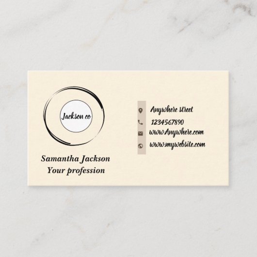 Minimalistische QR-code Visitekaartje (Voorkant)