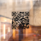 Minimalistische QR-code Volg ons op Instagram Raamsticker (Vel 2)