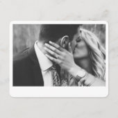 Minimalistische QR-code voor script bruiloft RSVP Informatiekaartje (Achterkant)