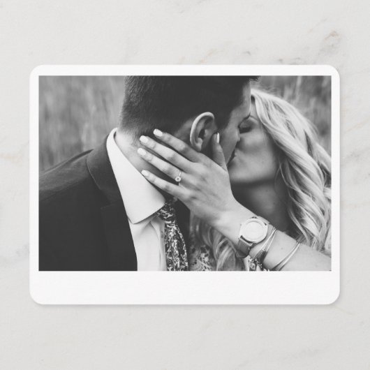 Minimalistische QR-code voor script bruiloft RSVP Informatiekaartje (Achterkant)