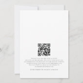 Minimalistische QR-code voor script Lesbian Weddin Kaart (Achterkant)
