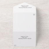 Minimalistische QR-code voor scriptfoto's in één All In One Uitnodiging (Buitenkant)