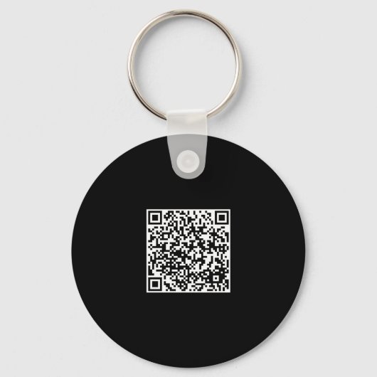 Minimalistische QR-code voor zwart en goud Sleutelhanger (Achterkant)