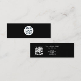 Minimalistische QR-code Zakelijke Kaart met Aangep Mini Visitekaartje