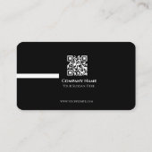 Minimalistische QR-code zakelijke kaart Visitekaartje (Achterkant)