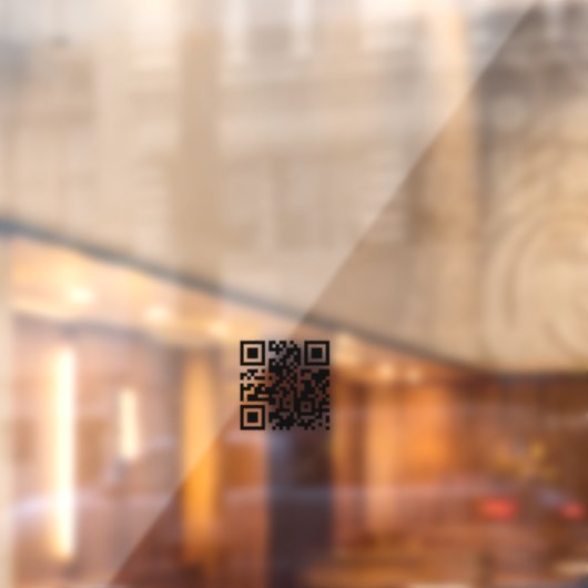 Minimalistische QR-code Zakelijke openingstijden W Raamsticker (Vel 2)