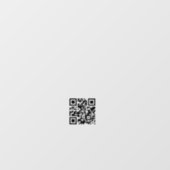 Minimalistische QR-code Zakelijke openingstijden W Raamsticker (Vel)