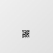 Minimalistische QR-code Zakelijke Openingstijden W Raamsticker (Vel)