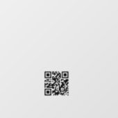Minimalistische QR-code Zakelijke Openingstijden W Raamsticker (Vel)