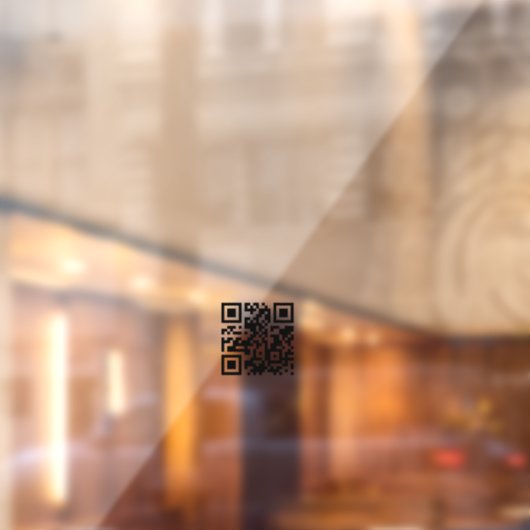 Minimalistische QR-code Zakelijke openingstijden W Raamsticker (Vel 2)