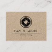 Minimalistische QR-codefotografie Visitekaartje (Voorkant)