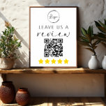 Minimalistische QR Laat ons een Review Logo Poster<br><div class="desc">Introductie van onze minimalistische QR "Leave Us a Review" Business Sign - een moderne en efficiënte manier om uw online aanwezigheid te verbeteren en waardevolle feedback van klanten te verzamelen. Dit strakke bord integreert naadloos in uw bedrijfsomgeving met zijn minimalistische ontwerp. Het toont prominent een scannable QR-code, waardoor het moeiteloos...</div>