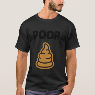 Minimalistische quote kleine poep humor eenvoudige t-shirt
