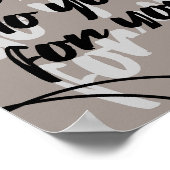 Minimalistische Quote Poster - Taupe (Hoek)