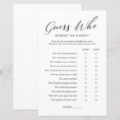 Minimalistische Raad wie mama of papa speelde (Voorkant / Achterkant)