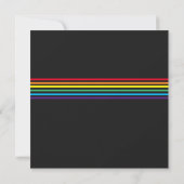 Minimalistische Rainbow bruiloft uitnodiging (Achterkant)