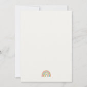 Minimalistische Rainbow Stationery | Modern Note K Bedankkaart (Voorkant)