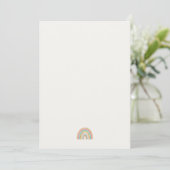 Minimalistische Rainbow Stationery | Modern Note K Bedankkaart (Staand voorkant)