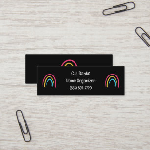 Minimalistische Rainbows Mini Visitekaartjes