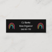 Minimalistische Rainbows Mini Visitekaartjes (Voorkant)