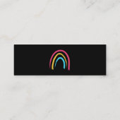 Minimalistische Rainbows Mini Visitekaartjes (Achterkant)
