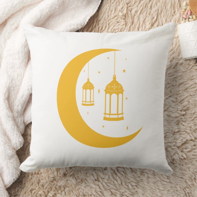 Minimalistische Ramadan-nachtlucht kussen (Deken)
