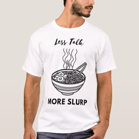 Minimalistische Ramen Line Art T-shirt (Voorkant)