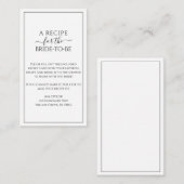 Minimalistische Receptenaanvraag Kaart invoegen (Voorkant / Achterkant)