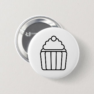 Minimalistische Rechthoekige Cupcake Knop Ronde Button 5,7 Cm