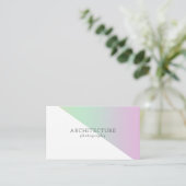 Minimalistische Red- en White Architecture-fotogra Visitekaartje (Staand voorkant)