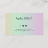 Minimalistische Red- en White Architecture-fotogra Visitekaartje (Achterkant)