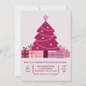 Minimalistische Red Merry feestelijke feestdag Kaart (Voorkant)