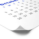 Minimalistische Regenboog 2026 Kalender Poster (Hoek)