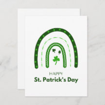 Minimalistische regenboog blij St. Patrick's Day
