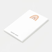 minimalistische regenboog post-it® notes (Schuin)