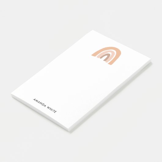 minimalistische regenboog post-it® notes (Schuin)