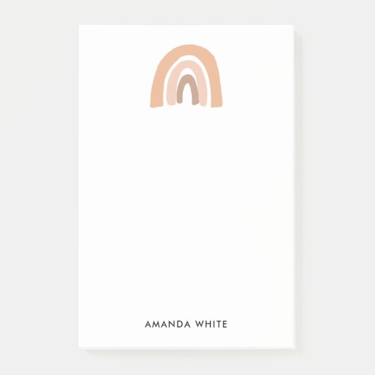 minimalistische regenboog post-it® notes (Voorkant)