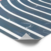 minimalistische regenboogzon I Poster (Hoek)