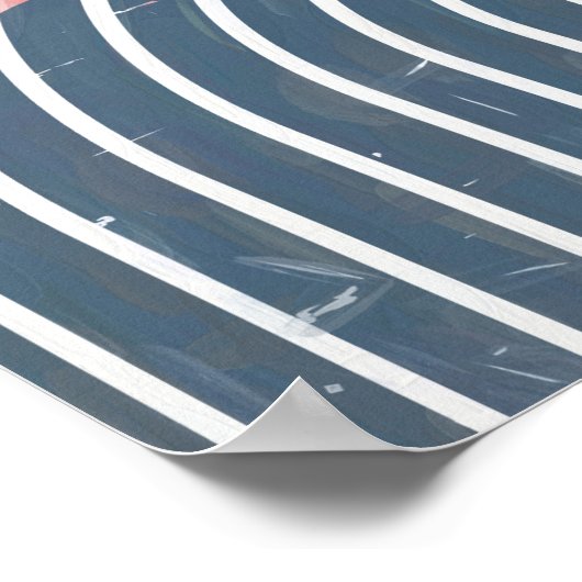 minimalistische regenboogzon I Poster (Hoek)