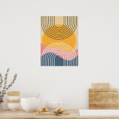 minimalistische regenboogzon I Poster (Keuken)