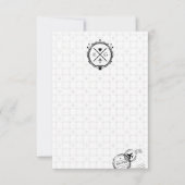 Minimalistische reisbestemming Bruiloft Handgeschr Bedankkaart (Voorkant)