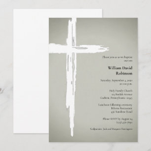 Minimalistische religieuze christelijke doop kaart