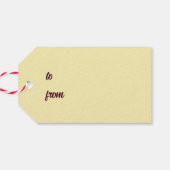 Minimalistische Rendier Cadeaulabel (Achterkant Horizontaal)