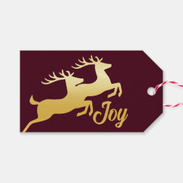 Minimalistische Rendier Cadeaulabel