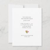 Minimalistische rendier Kerstfeest uitnodiging  (Achterkant)