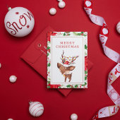 Minimalistische rendieren kerstvakantie Kaart