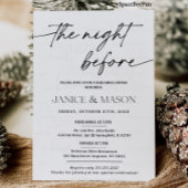 Minimalistische repetitie diner uitnodiging Boho M