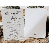 Minimalistische repetitie diner uitnodiging Boho M